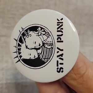 🔥LAST ONE 🔥 STAY PUNK Button Badge Pin